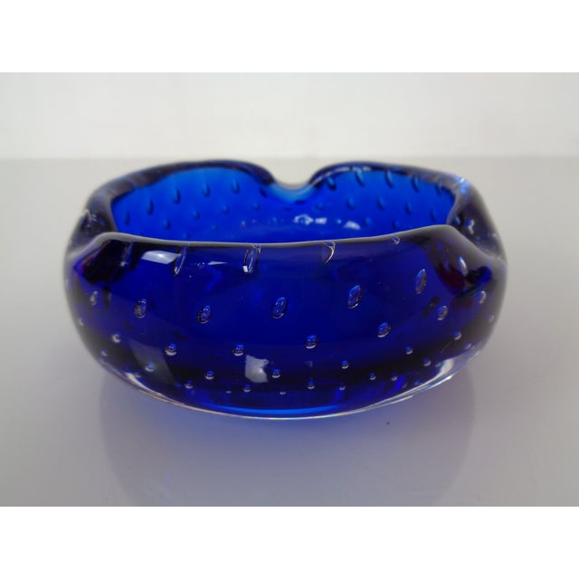 1960s Blue Sommerso Murano Glass Bowl, Italy, 1960s For Sale - Image 5 of 15