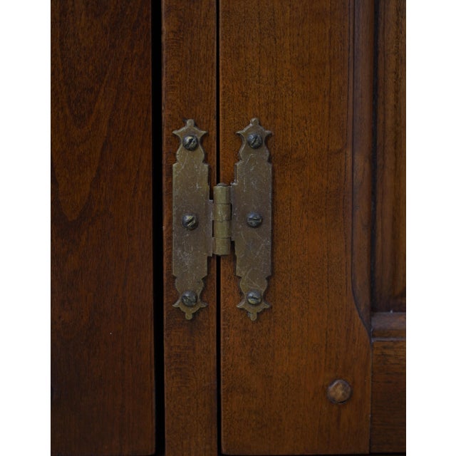 Harden 2 Piece Cherry Stepback Cupboard China Hutch For Sale - Image 9 of 12