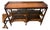 Late 20th Century English Regency- Burl Wood 3-Tier Console Server Table For Sale