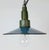 1960s Industrial Blue Enamel Military Pendant Lamp with Cast Aluminium Top, 1960s For Sale - Image 5 of 17