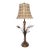 Vintage Frederick Cooper Extra Tall Sheaf of Wheat Hollywood Regency Capiz Shell Shade Table Lamp For Sale
