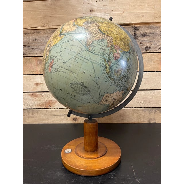 Vintage German Table Globe, 1920s For Sale - Image 9 of 9