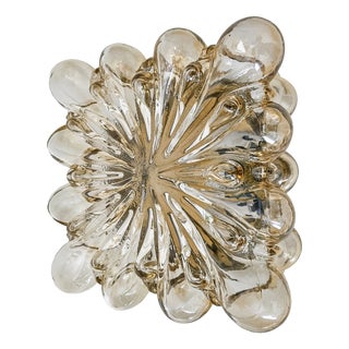 Mid-Century Bubble Glass Wall Lamp attributed to Helena Tynell, Limburg, Germany, 1970s For Sale