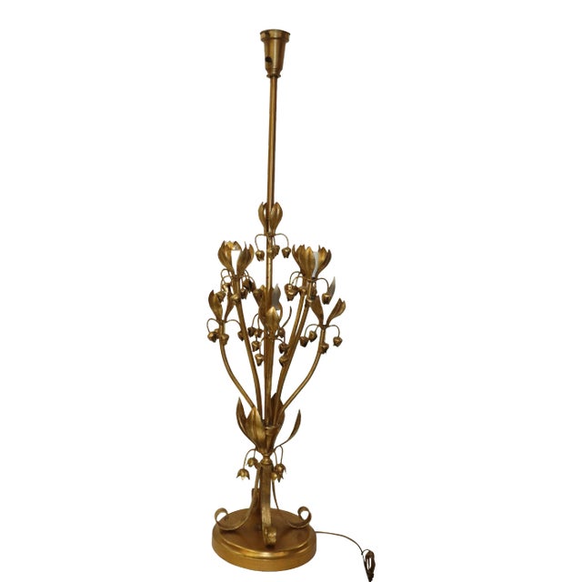 Hollywood Regency Brass Lamp For Sale
