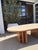 Mid-Century Modern Mid Century Travertine Top Coffee Table With Sculptural Teak Wood Base For Sale - Image 3 of 13