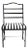 Vintage Classic Black Iron Bistro Chair For Sale