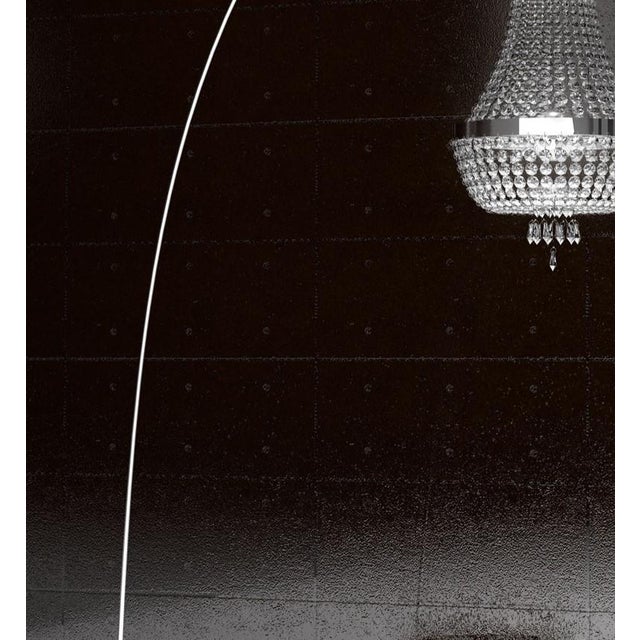 Allure 6 Lights Floor Lamp in Polished Chrome and Full Cut Crystal by Aggiolight For Sale - Image 4 of 6