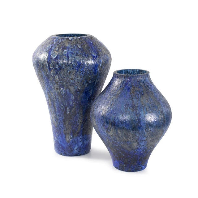 Zynsky Art Glass in Deep Azure Blue- Short For Sale In Chicago - Image 6 of 10