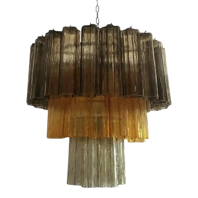 Contemporary Murano Glass Sputnik Chandelier Multicolors, Mazzega Style For Sale