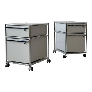 1980s Pair of Nightstands by Fritz Haller for Usm Haller, Attributed