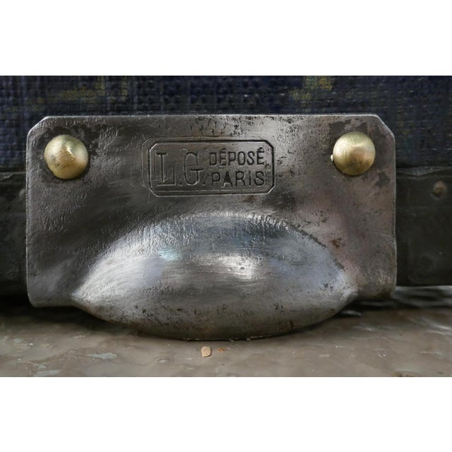 Fitted Steamer Cabin Wardrobe Portmanteau by Lg Paris, 1900s For Sale - Image 12 of 13