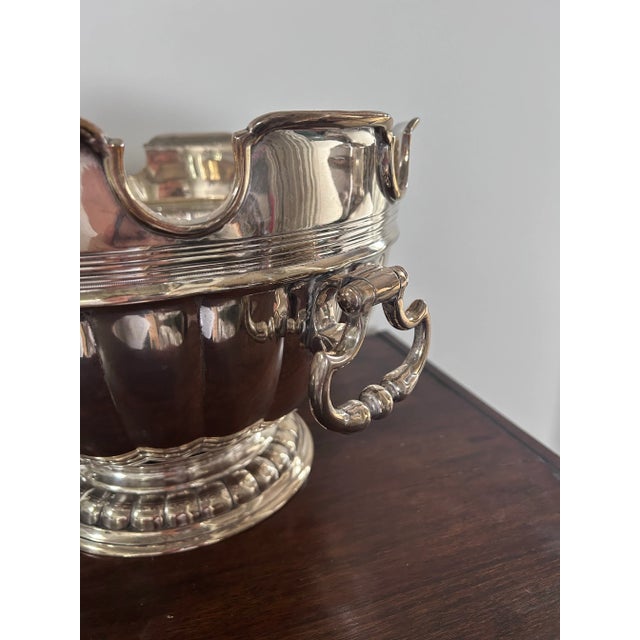 Oversized Mottaheda Winterthur Silver Plated Montieth/Punch Bowl For Sale In Baltimore - Image 6 of 12