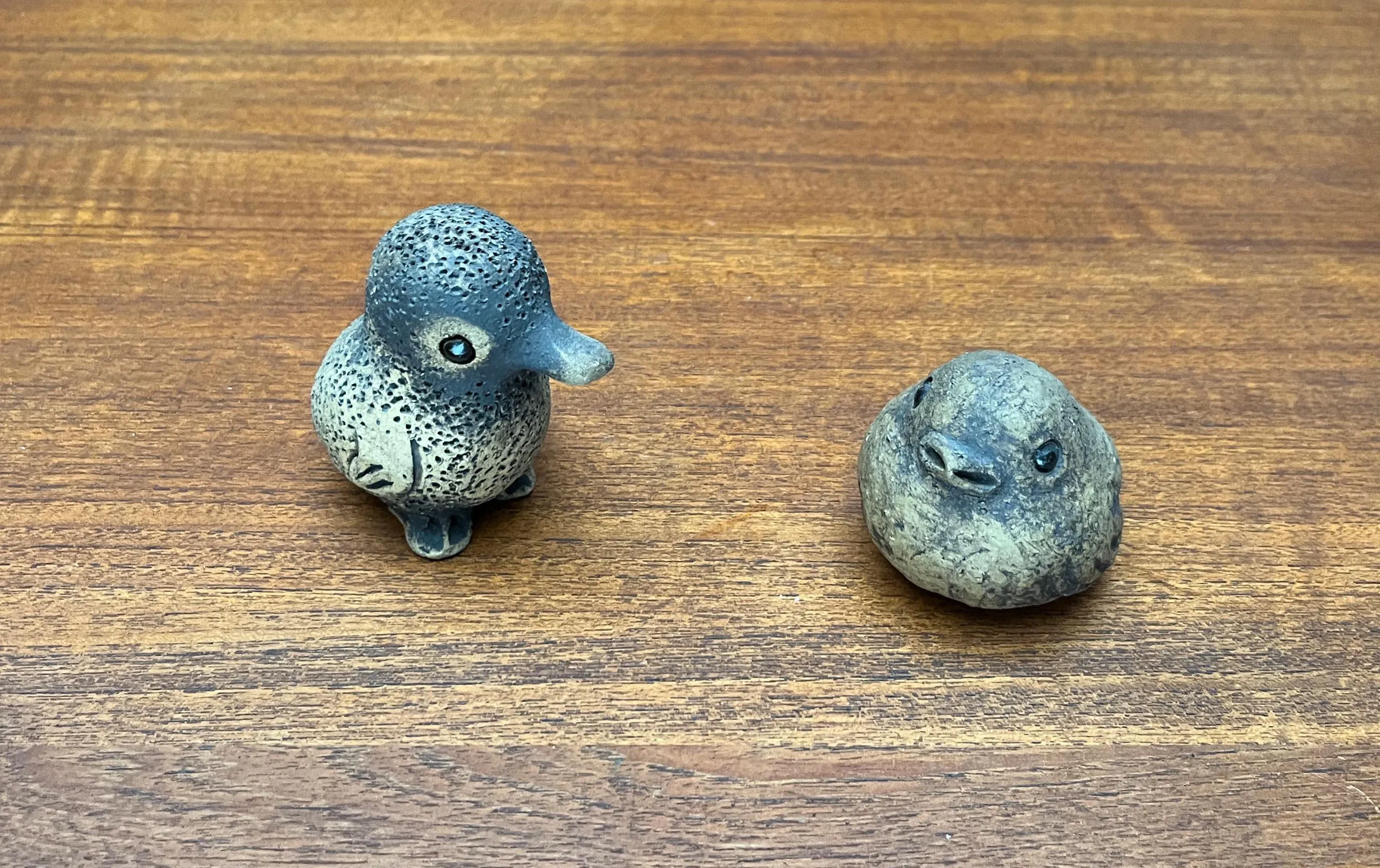 Mid-Century German Studio Pottery Bird Figurines from Worpsweder