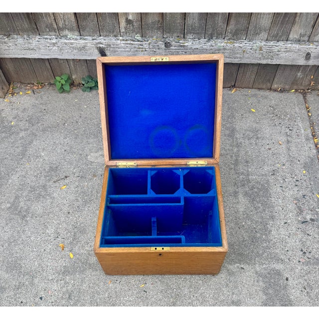Antique English Oak Fitted Decanter Box, Victorian Circa 1870-1900 For Sale - Image 4 of 8