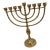 Vintage Brass Hammered Menorah For Sale