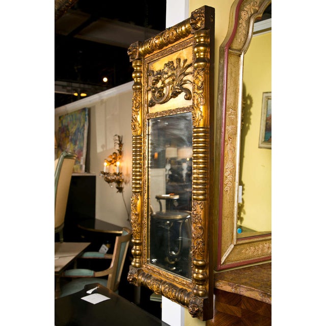 French Empire Style Giltwood Mirror Chairish