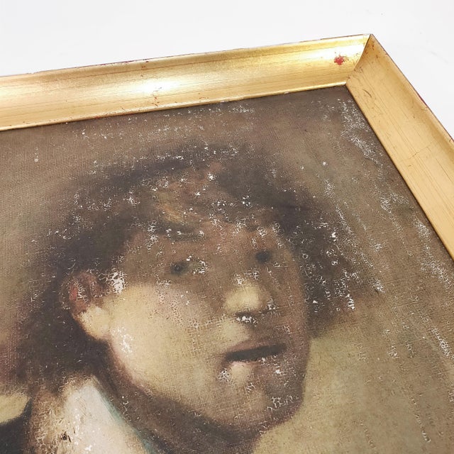 Baroque After Rembrandt Van Rijn, Self-Portrait, Early 20th Century, Oil on Canvas, Framed For Sale - Image 3 of 12
