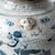 Pair of Chinese Blue and White Glazed Jars With Foo Dog Lid Finials For Sale - Image 10 of 14