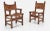 Wood Early 20th Century Spanish Hand-Crafted Oak & Cognac Studded Leather Dining Chairs- Set of 8 For Sale - Image 7 of 12