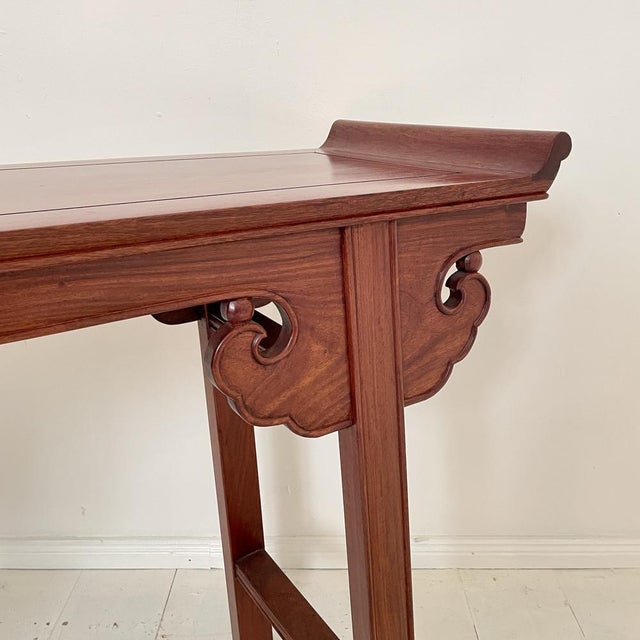 Chinese Console Table in Mahogany, 1940 For Sale - Image 4 of 18