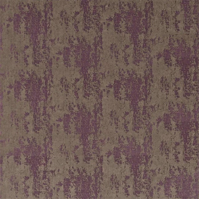 Harlequin Eglomise Fabric in Amethyst - a Sample For Sale