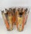 Glass Vintage Tumblers With Orange and Gold Decoration - Set of 8 For Sale - Image 7 of 7