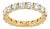 14K Yellow Gold 3.00 Cttw Shared Prong Set Round Cut Diamond Eternity Band - Ring Size 7 For Sale