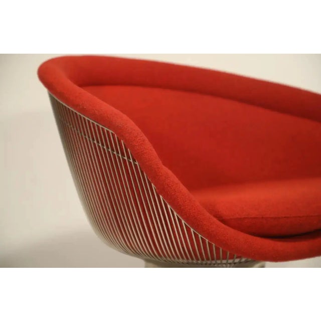 Warren Platner for Knoll Lounge Chairs in Knoll Wool Boucle, Pair Available For Sale - Image 12 of 18