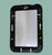 Vintage Chinese Black Lacquer Chinoiserie Wall Mirror With Mother-of-Pearl Inlay, 40" X 30" For Sale - Image 4 of 15