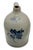 American Excellent Antique American Blue Flower Decorated 2 Gallon Jug by New York Stoneware Company Fort Edwards - Circa Mid 1800s For Sale - Image 3 of 18