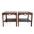 Mid-Century Modern 1960's Mid Century Kittinger Walnut Two-Tier Side Tables - A Pair For Sale - Image 3 of 13
