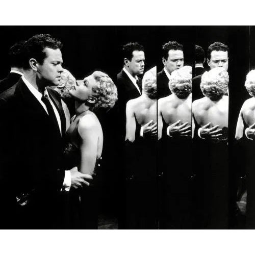 Orson Welles and Rita Hayworth in "The Lady From Shanghai" Stunning black and white capture of Rita Hayworth and Orson...