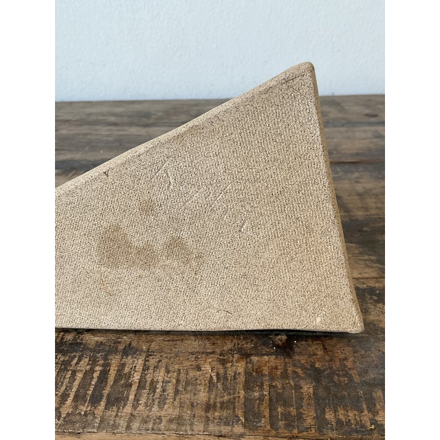 Vintage Original Studio Pottery Palm Triangle Box For Sale - Image 12 of 12