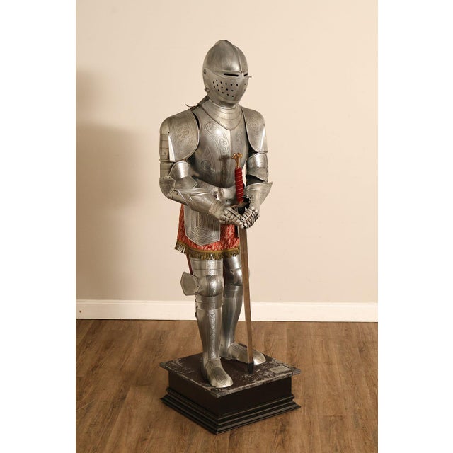 Decorative Full Suit of Armor Manufactured by Marto of Toledo, Spain, Known for High Quality Reproduction Arms and Armor....