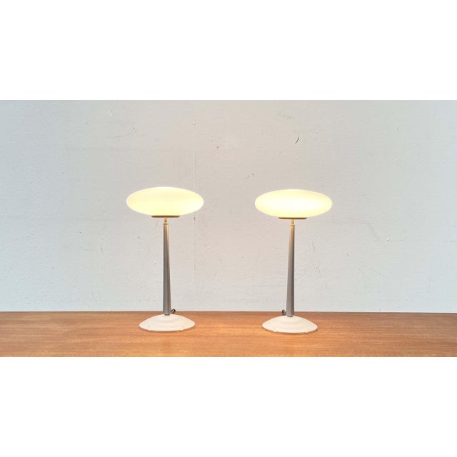 Postmodern Italian Silver Pao T1 Table Lamp by Matteo Thun for Arteluce, 1990s, Set of 2 For Sale - Image 6 of 18