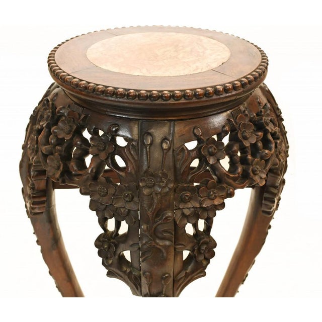 Antique Chinese Pedestal Stand Table, 1840 For Sale - Image 6 of 7