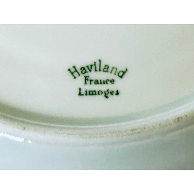 1960s Calais Haviland Limoges Flat Cup & Saucer Set For Sale - Image 9 of 11