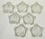 Transparent Set of 7 Vintage Anchor Hocking Queen Mary Clear Coaster/Personal Ashtray / Trinket Dish For Sale - Image 8 of 8
