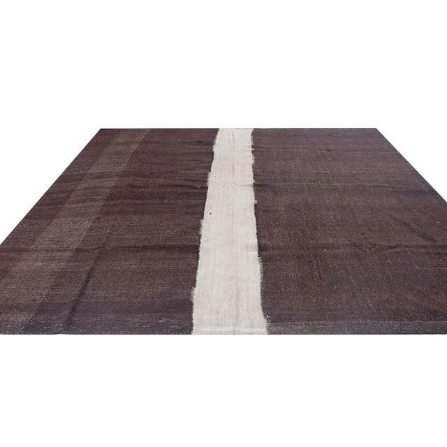 Vintage handwoven decorative kilim rug from Afyon region of Turkey. Approximately 50-60 years old. In very good condition.