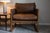Chestnut Late 20th Century Palecek Attributed Commodore Lounge Chairs (2) For Sale - Image 8 of 12
