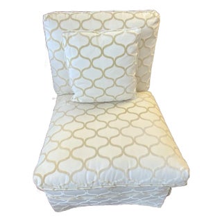 20th Century Upholstered Slipper Chair For Sale