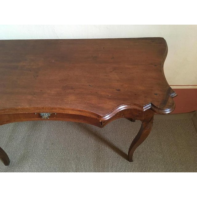 Late 18th Century Regency Walnut Console or Wall Desk, Italy For Sale - Image 9 of 18