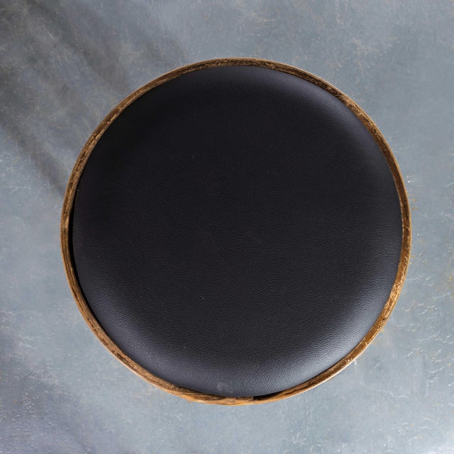 Vintage Oak and Bentwood Bar Stool, 1960s, Set of 4 For Sale - Image 6 of 11