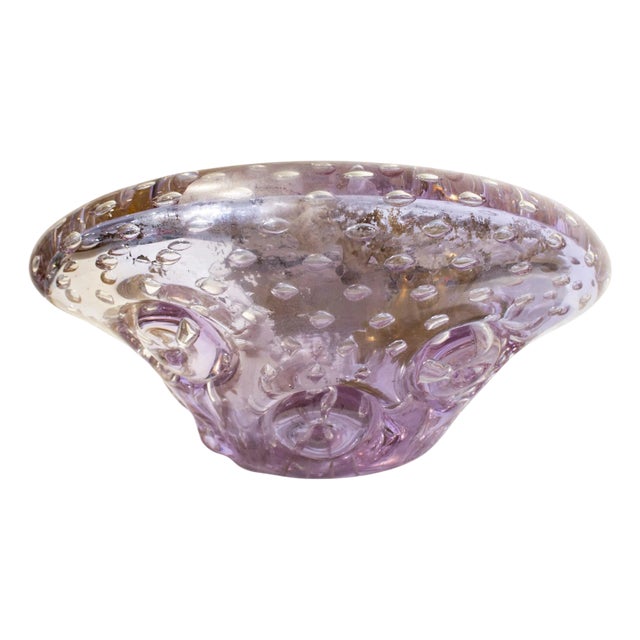 Hand-Crafted Lilac Murano Vase, 1970 For Sale