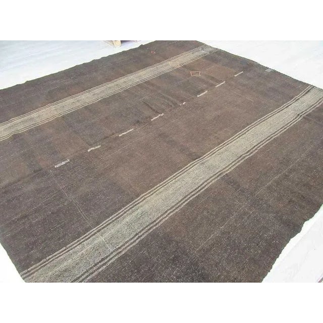 Vintage Square Turkish Kilim Rug - 10′9″ × 11′6″ For Sale - Image 4 of 6