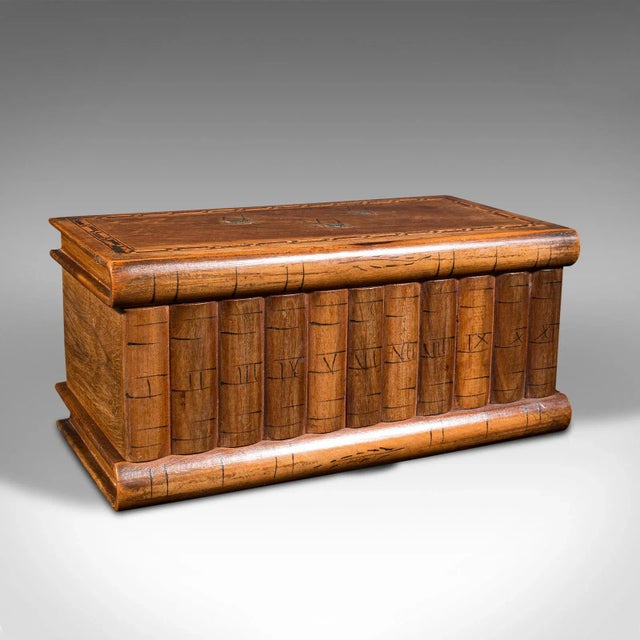 1920's Italian Antique Olive Wood Ladies Vanity Box For Sale - Image 6 of 12