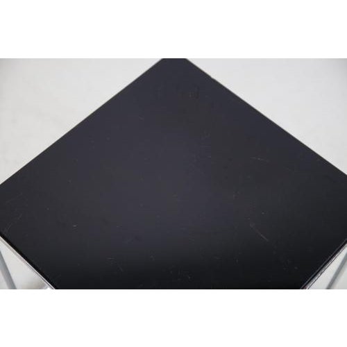 1960s Vintage Chrome and Black Glass Side Tables from Brabantia, 1960s, Set of 3 For Sale - Image 5 of 6