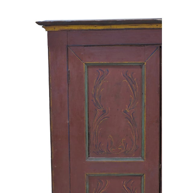 Traditional 18th Polychromed Cabinet or Wardrobe For Sale - Image 3 of 3