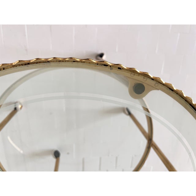 Brass and Glass Serving Cart from Vereinigte Werkstätten Collection, 1960s For Sale - Image 15 of 17