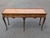 Baker Furniture Company Mid 20th Century Burl Wood and Cherry Queen Anne Sofa/Console Table Attributed to Baker Furniture For Sale - Image 4 of 14
